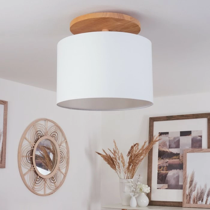 Hofstein Akrema Deckenleuchte Schwarz, Braun, 1-flammig 12 Hofstein Akrema Deckenleuchte Schwarz, Braun, 1-flammig – Bild 12