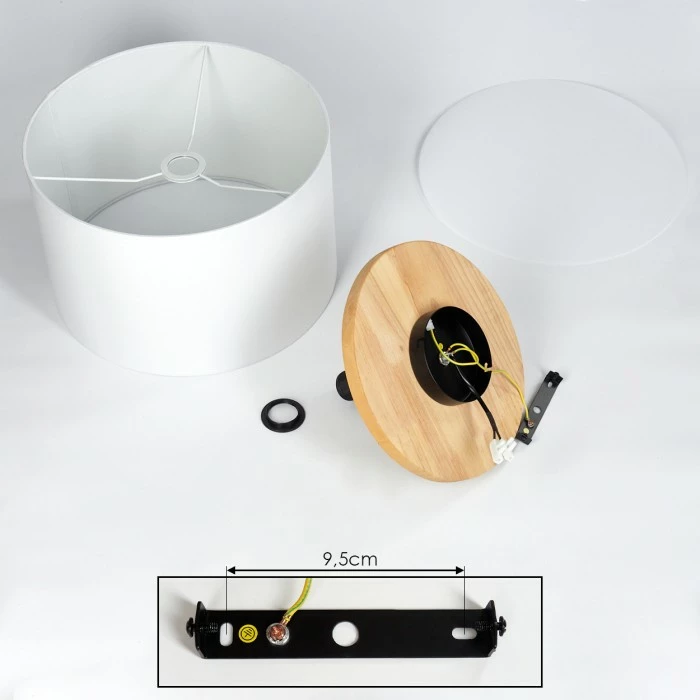 Hofstein Akrema Deckenleuchte Schwarz, Braun, 1-flammig 5 Hofstein Akrema Deckenleuchte Schwarz, Braun, 1-flammig – Bild 5