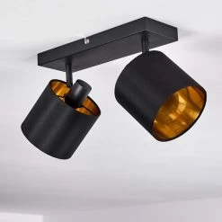 Hofstein Alsen Deckenleuchte Schwarz-Gold, 2-flammig -Bürolampen Verkäufe alsen deckenleuchte h3294000 4