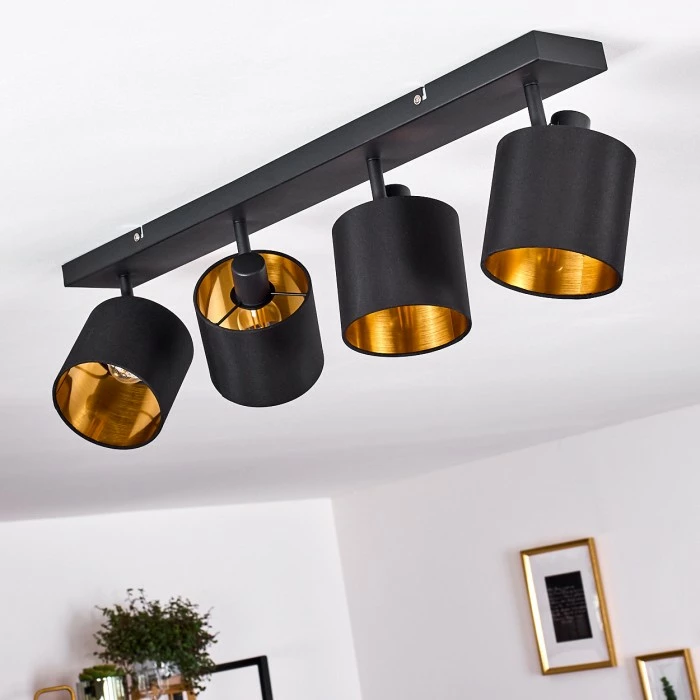 Hofstein Alsen Deckenleuchte Schwarz, 4-flammig 14 Hofstein Alsen Deckenleuchte Schwarz, 4-flammig – Bild 14