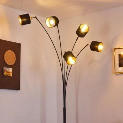 Hofstein Alsen Stehleuchte Schwarz, 5-flammig -Bürolampen Verkäufe alsen stehleuchte h3355091 15