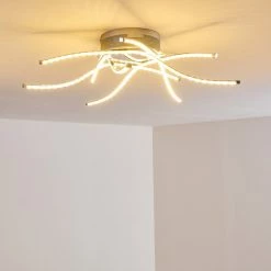 Hofstein Altino Deckenleuchte LED Chrom, 1-flammig -Bürolampen Verkäufe altino deckenleuchte h167442 6