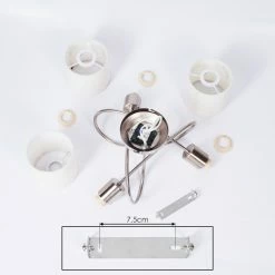 Hofstein Antillo Deckenleuchte Nickel-Matt, 3-flammig -Bürolampen Verkäufe antillo deckenleuchte h3433478 4