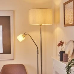 Hofstein Antillo Stehleuchte Nickel-Matt, 2-flammig -Bürolampen Verkäufe antillo stehleuchte h3414002 11