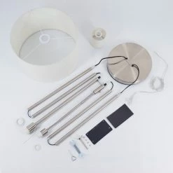 Hofstein Antillo Stehleuchte Nickel-Matt, 2-flammig -Bürolampen Verkäufe antillo stehleuchte h3414002 4