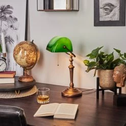 Hofstein Argyle Tischleuchte Bronze, 1-flammig -Bürolampen Verkäufe argyle tischleuchte h3555705 10