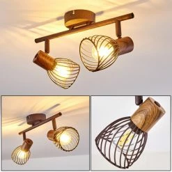 Hofstein Arjen Deckenleuchte Rostfarben, 2-flammig