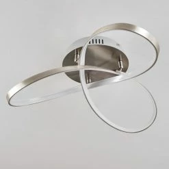 Hofstein Arlena Deckenleuchte LED Nickel-Matt, 1-flammig -Bürolampen Verkäufe arlena deckenleuchte h167299 7