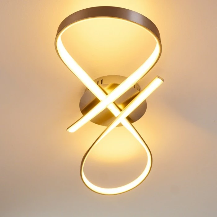 Hofstein Arlena Deckenleuchte LED Nickel-Matt, 1-flammig 11 Hofstein Arlena Deckenleuchte LED Nickel-Matt, 1-flammig – Bild 11