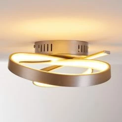 Hofstein Arlena Deckenleuchte LED Nickel-Matt, 1-flammig 43 Hofstein Arlena Deckenleuchte LED Nickel-Matt, 1-flammig -Bürolampen Verkäufe arlena deckenleuchte h167336 19