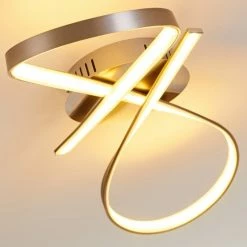 Hofstein Arlena Deckenleuchte LED Nickel-Matt, 1-flammig 44 Hofstein Arlena Deckenleuchte LED Nickel-Matt, 1-flammig -Bürolampen Verkäufe arlena deckenleuchte h167336 20