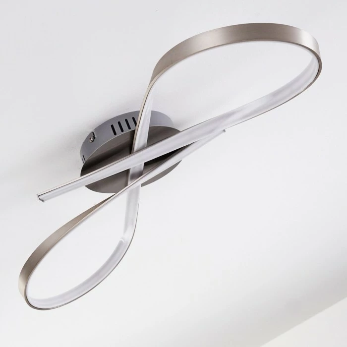 Hofstein Arlena Deckenleuchte LED Nickel-Matt, 1-flammig 23 Hofstein Arlena Deckenleuchte LED Nickel-Matt, 1-flammig – Bild 23