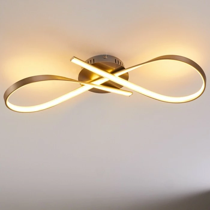 Hofstein Arlena Deckenleuchte LED Nickel-Matt, 1-flammig 7 Hofstein Arlena Deckenleuchte LED Nickel-Matt, 1-flammig – Bild 7