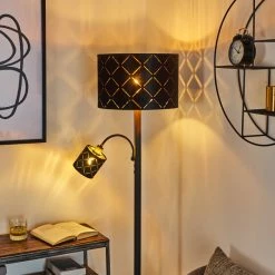 Hofstein Arnoya Stehleuchte Schwarz, 2-flammig 23 Hofstein Arnoya Stehleuchte Schwarz, 2-flammig -Bürolampen Verkäufe arnoya stehleuchte h3421635 10