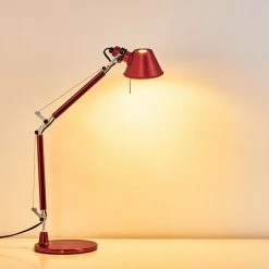 Artemide TOLOMEO MICRO Tischleuchte Rot, 1-flammig -Bürolampen Verkäufe artemide tolomeo micro tischleuchte a011810 11