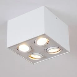 Hofstein Baishan Deckenleuchte Weiß, 4-flammig -Bürolampen Verkäufe baishan deckenleuchte h3322291 6