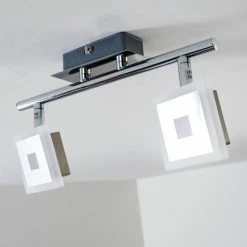 Hofstein Baramita Deckenstrahler LED Chrom, 2-flammig -Bürolampen Verkäufe baramita deckenstrahler h3003015 5