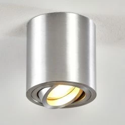 Hofstein Barbuda Deckenleuchte Silber, 1-flammig -Bürolampen Verkäufe barbuda deckenleuchte h3267592 do4 7