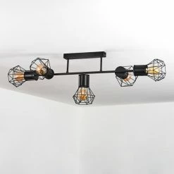 Hofstein Bardhaman Deckenleuchte Schwarz, 5-flammig -Bürolampen Verkäufe bardhaman deckenleuchte h3434574 7