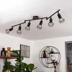 Hofstein Baripada Deckenleuchte Schwarz, Braun, 6-flammig -Bürolampen Verkäufe baripada deckenleuchte h3388068 11