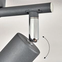 Hofstein Baripada Deckenleuchte Chrom, Grau, 2-flammig -Bürolampen Verkäufe baripada deckenleuchte h3388198 5