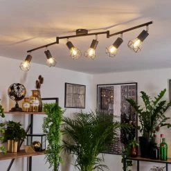 Hofstein Baripada Deckenleuchte Chrom, Anthrazit, 6-flammig -Bürolampen Verkäufe baripada deckenleuchte h3388235 8