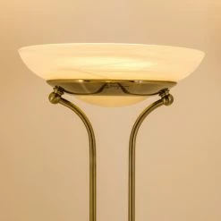 Hofstein Biot Deckenfluter LED Altmessing, 2-flammig -Bürolampen Verkäufe biot deckenfluter h165424 11