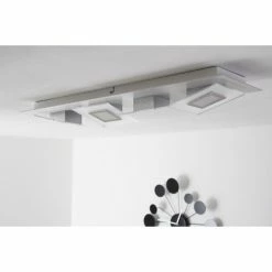 Bopp Leuchten FRAME Deckenleuchte LED Aluminium, 4-flammig -Bürolampen Verkäufe bopp leuchten frame deckenleuchte 36180409 4