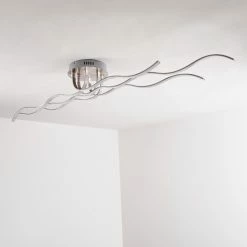 Hofstein Bovino Deckenleuchte LED Nickel-Matt, 1-flammig -Bürolampen Verkäufe bovino deckenleuchte h167992 16