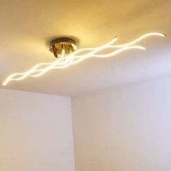 Hofstein Bovino Deckenleuchte LED Nickel-Matt, 1-flammig -Bürolampen Verkäufe bovino deckenleuchte h167992 19