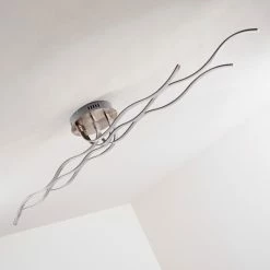 Hofstein Bovino Deckenleuchte LED Nickel-Matt, 1-flammig -Bürolampen Verkäufe bovino deckenleuchte h167992 21