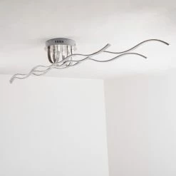 Hofstein Bovino Deckenleuchte LED Nickel-Matt, 1-flammig -Bürolampen Verkäufe bovino deckenleuchte h167992 5