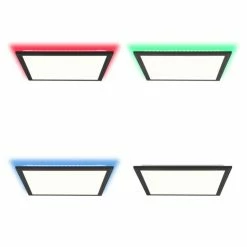 Brilliant Leuchten Brilliant Allie Deckenpanel LED Schwarz, 1-flammig, Fernbedienung -Bürolampen Verkäufe brilliant allie deckenpanel g96946 76 6