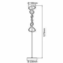 Brilliant Leuchten Brilliant Amalie Stehlampe LED Schwarz, 1-flammig -Bürolampen Verkäufe brilliant amalie stehlampe g94539 06 7