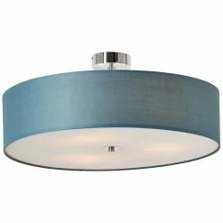 Brilliant Leuchten Brilliant Andria Deckenleuchte Blau, Chrom, 3-flammig -Bürolampen Verkäufe brilliant andria deckenleuchte 93522 03 2