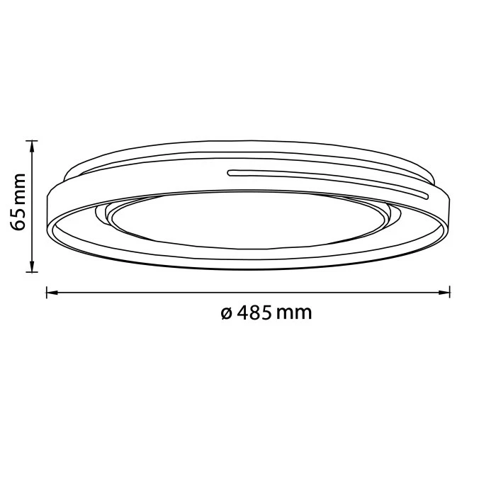 Brilliant Leuchten Brilliant Barty Deckenleuchte LED Chrom, Weiß, 1-flammig, Fernbedienung 8 Brilliant Leuchten Brilliant Barty Deckenleuchte LED Chrom, Weiß, 1-flammig, Fernbedienung – Bild 8