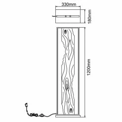 Brilliant Leuchten Brilliant Chaumont Stehlampe LED Schwarz, Naturfarben, 1-flammig -Bürolampen Verkäufe brilliant chaumont stehlampe g94542 76 9