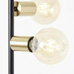 Brilliant Leuchten Brilliant Chiba Stehleuchte Schwarz, Gold, 4-flammig -Bürolampen Verkäufe brilliant chiba stehleuchte 93181 72 4