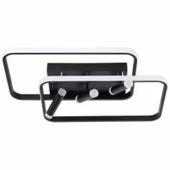 Brilliant Leuchten Brilliant Dalida Deckenleuchte LED Schwarz, 1-flammig, Fernbedienung -Bürolampen Verkäufe brilliant dalida deckenleuchte g99581 06 5