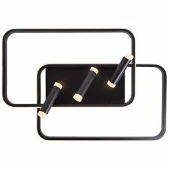 Brilliant Leuchten Brilliant Dalida Deckenleuchte LED Schwarz, 1-flammig, Fernbedienung -Bürolampen Verkäufe brilliant dalida deckenleuchte g99581 06 7