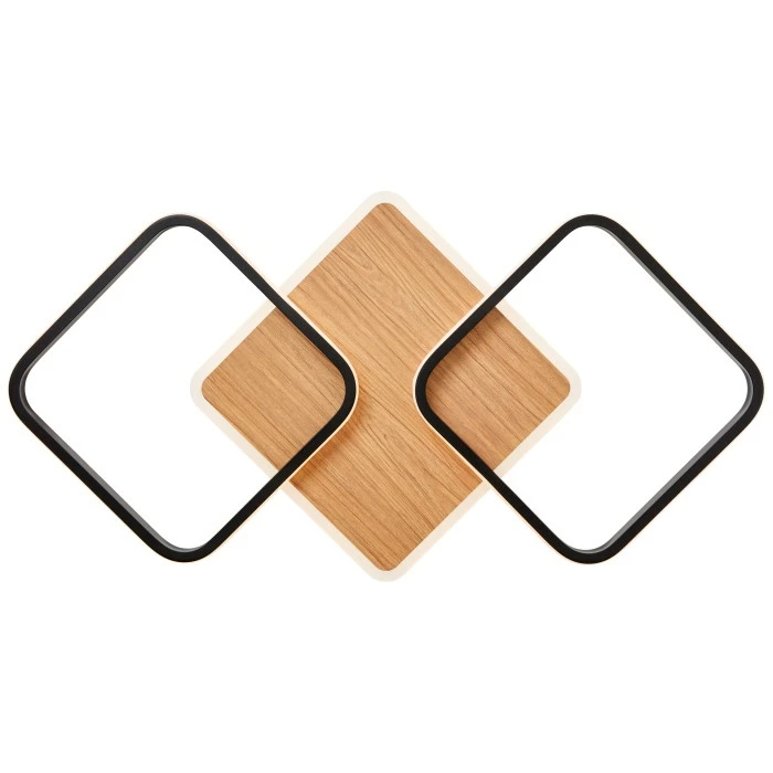 Brilliant Leuchten Brilliant Dennet Deckenleuchte LED Schwarz, Braun, 1-flammig 7 Brilliant Leuchten Brilliant Dennet Deckenleuchte LED Schwarz, Braun, 1-flammig – Bild 7