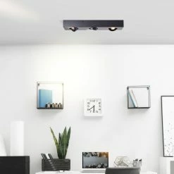 Brilliant Leuchten Brilliant Doro Deckenleuchte LED Schwarz, 3-flammig