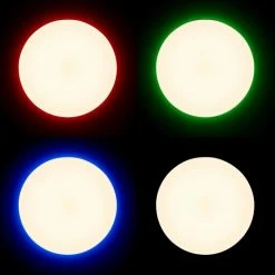 Brilliant Leuchten Brilliant Edna Deckenleuchte LED Chrom, 1-flammig, Fernbedienung, Farbwechsler -Bürolampen Verkäufe brilliant edna deckenleuchte g97045 15 27