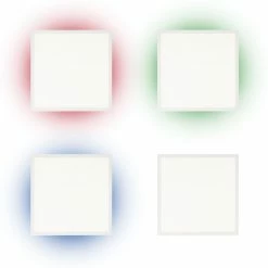 Brilliant Leuchten Brilliant Ellery Deckenleuchte LED Weiß, 1-flammig, Fernbedienung, Farbwechsler -Bürolampen Verkäufe brilliant ellery deckenleuchte g99407 05 8