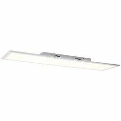Brilliant Leuchten Brilliant Flat Deckenpanel LED Silber, 1-flammig, Fernbedienung -Bürolampen Verkäufe brilliant flat deckenpanel g99511 58 10