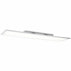 Brilliant Leuchten Brilliant Flat Deckenpanel LED Silber, 1-flammig, Fernbedienung -Bürolampen Verkäufe brilliant flat deckenpanel g99511 58 7