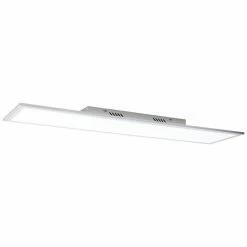 Brilliant Leuchten Brilliant Flat Deckenpanel LED Silber, 1-flammig, Fernbedienung -Bürolampen Verkäufe brilliant flat deckenpanel g99511 58 9