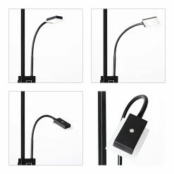 Brilliant Leuchten Brilliant Forrester Stehleuchte LED Schwarz, 2-flammig -Bürolampen Verkäufe brilliant forrester stehleuchte g94956 06 2