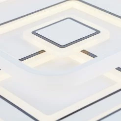 Brilliant Leuchten Brilliant Furtado Deckenleuchte LED Schwarz, Weiß, 1-flammig, Fernbedienung -Bürolampen Verkäufe brilliant furtado deckenleuchte g99584 75 2