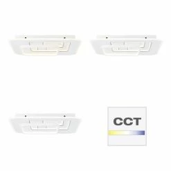 Brilliant Leuchten Brilliant Furtado Deckenleuchte LED Schwarz, Weiß, 1-flammig, Fernbedienung -Bürolampen Verkäufe brilliant furtado deckenleuchte g99584 75 3